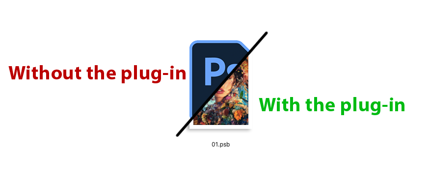 PSB quick look thumbnails finder on macOS